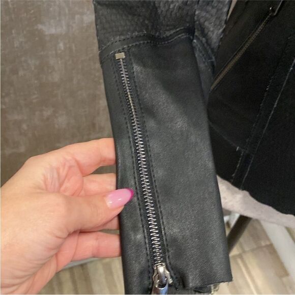 Desa Collection Black perforated Leather Women's Jacket, S - Picture 4 of 13